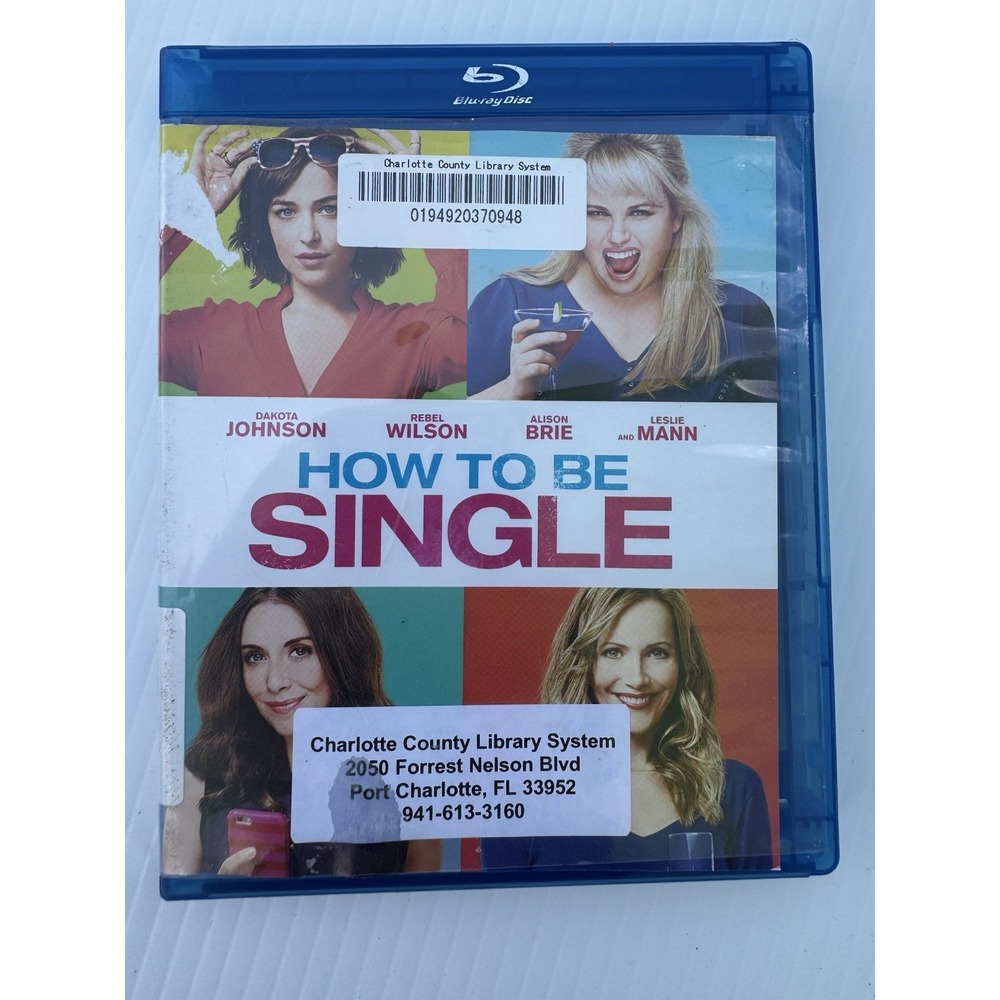 How to Be Single Blu-ray Dakota Johnson Rebel Wilson Leslie Mann Comedy Movie